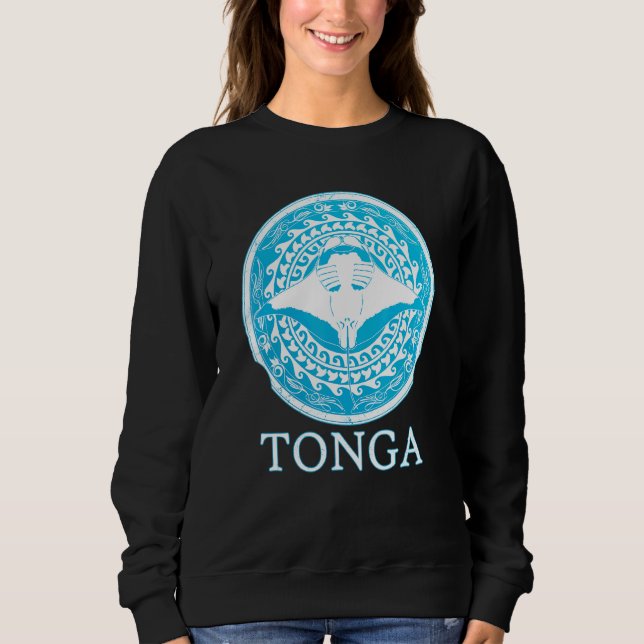 Manta Ray Tonga Roots Pride Sweatshirt (Front)