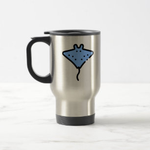 Manta ray travel mug