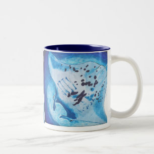 Manta Ray Two-Tone Coffee Mug