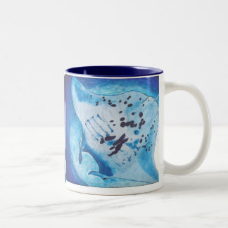 Manta Ray Two-Tone Coffee Mug