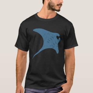 Manta Ray Vintage Stingray Fish Mantas Ocean Biolo T-Shirt