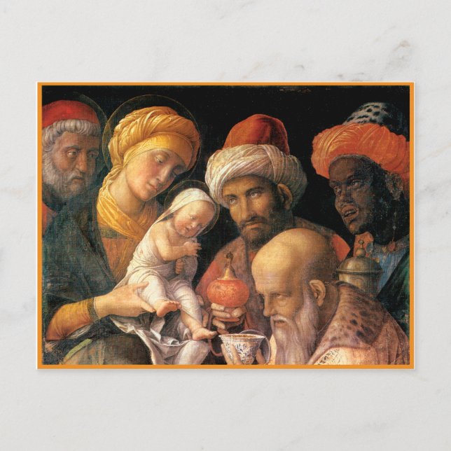 Mantegna Adoration of the Magi Postcard (Front)