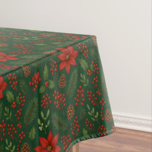 Mantel Navideño Poinsettia Tablecloth