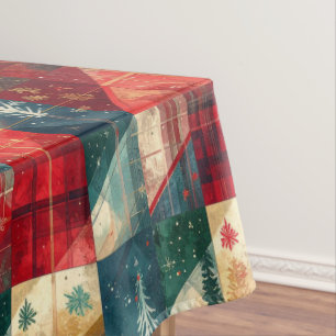 Mantel Navideño Tartan Tablecloth