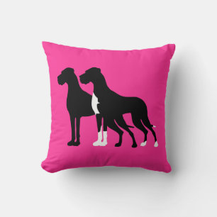 Manteldoggen Muster Dekokissen Cushion