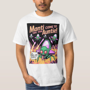 Manti Aliens Abduction Party! Defender Arcade '81 T-Shirt