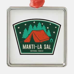 Manti-La Sal National Forest Camping Metal Tree Decoration
