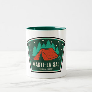 Manti-La Sal National Forest Camping Two-Tone Coffee Mug