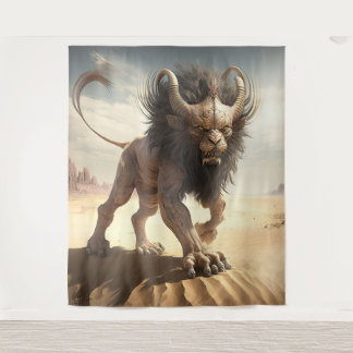 Manticore in a Desert Wall Tapestry