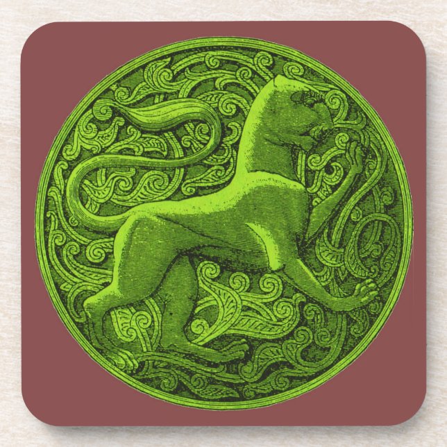 manticore in green coaster (Front)