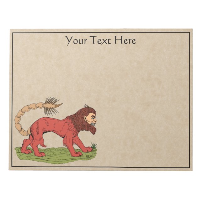 Manticore Notepad (Front)