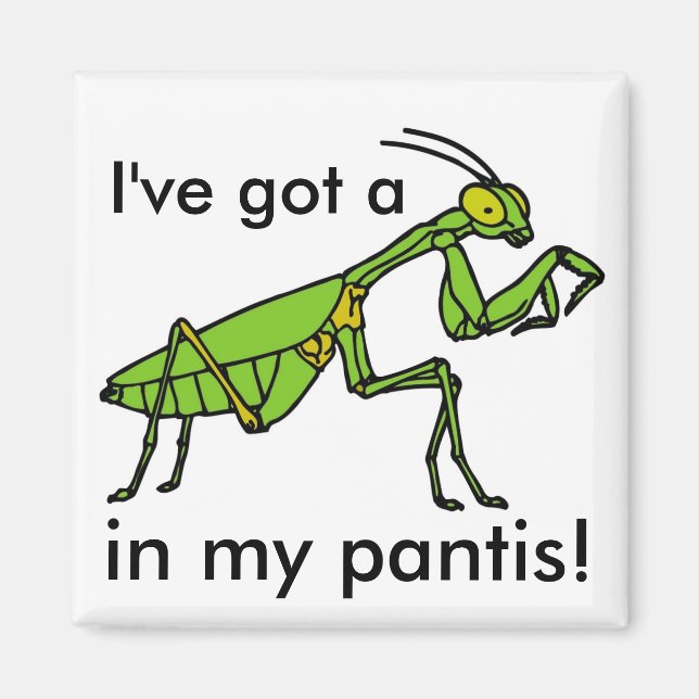 Mantis in my Pantis! Magnet (Front)