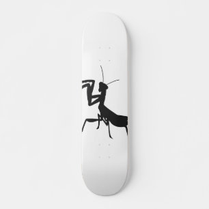 Mantis in silhouette - Choose background color Skateboard