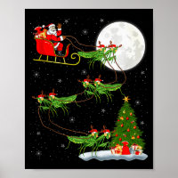 Mantis Insect Santa Sleigh Flying Funny Magical Ch