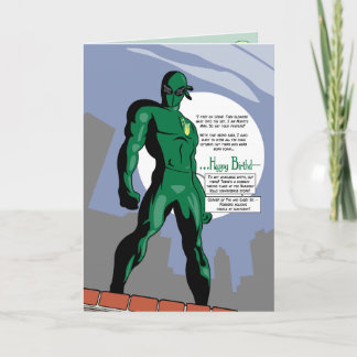 Mantis Man Birthday Card
