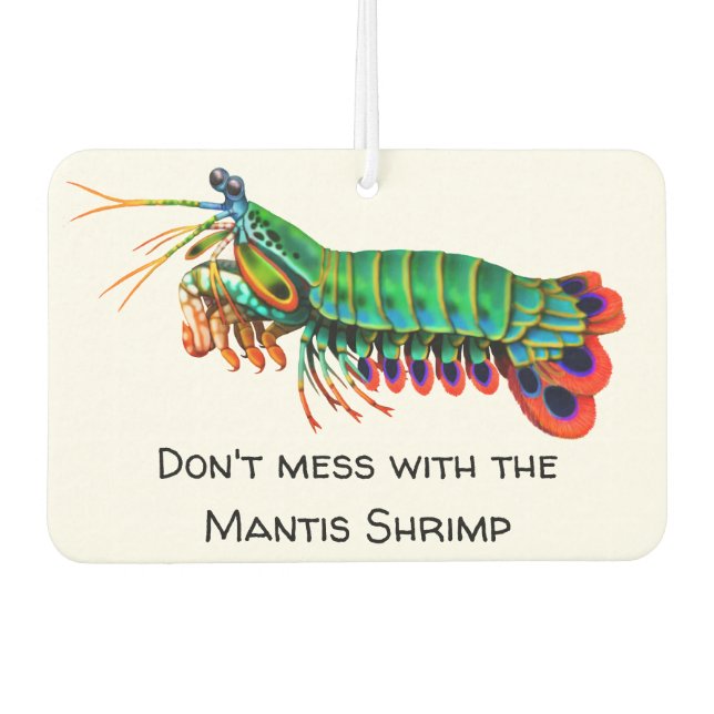 Mantis Shrimp Saltwater Aquarium Air Freshener (Front)