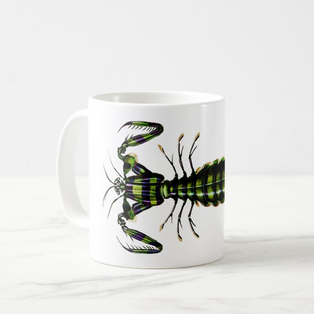 Mantis Shrimp - Vintage Design Coffee Mug (Front Left)