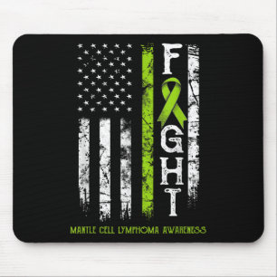 Mantle Cell Lymphoma Warrior Us Flag Mouse Mat