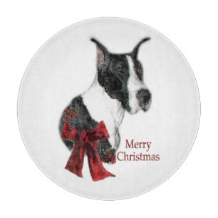 Mantle Great Dane Christmas Cutting Board