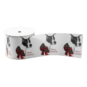 Mantle Great Dane Christmas Grosgrain Ribbon
