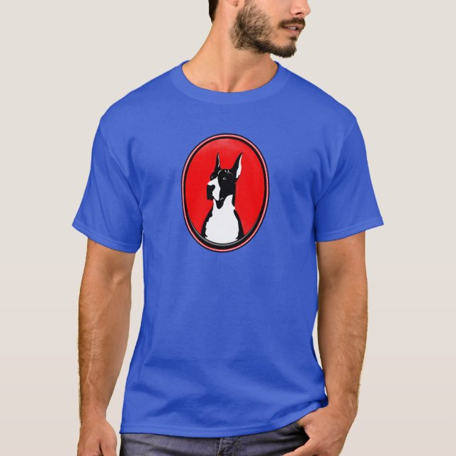 Mantle Great Dane cropped T-Shirt (Front)