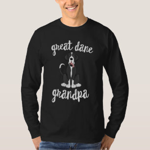 Mantle Great Dane Grandpa Pawpa Dog Grandparents G T-Shirt