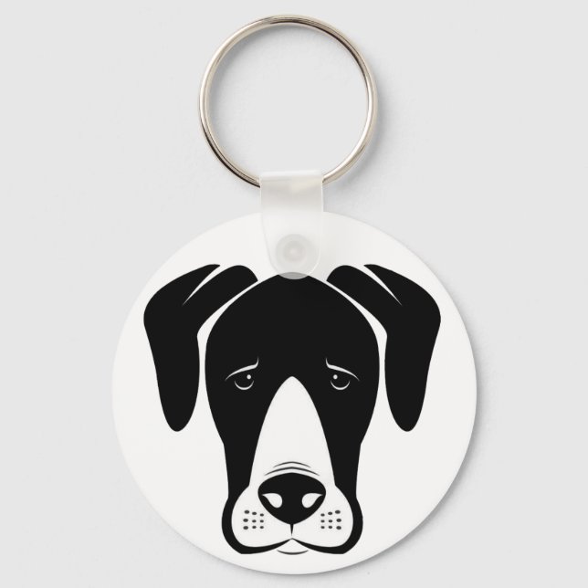 Mantle Great Danes Key Ring (Front)