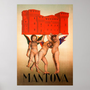 Mantova, Italy Vintage Travel Poster