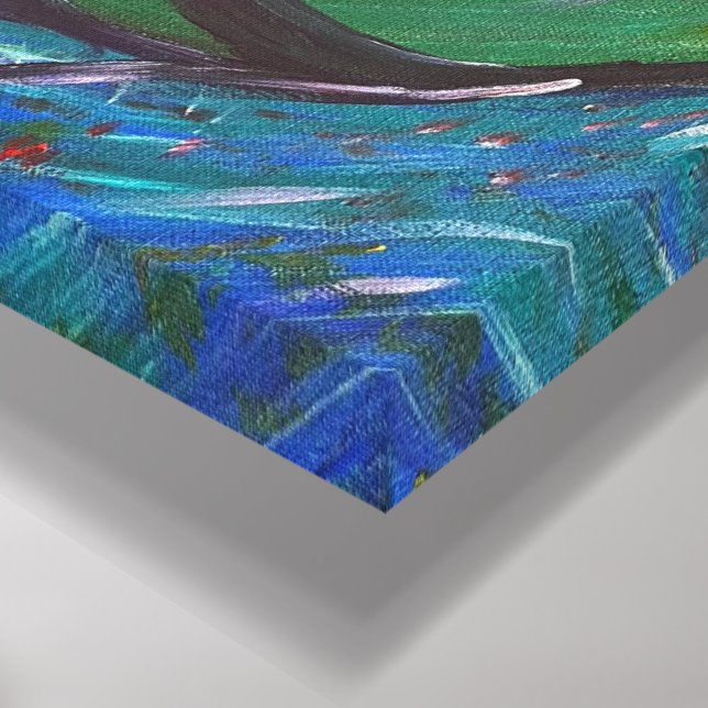 Mantra Garden - Om Canvas Painting (Corner(Bottom))