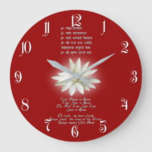 Mantra of Love Large Clock