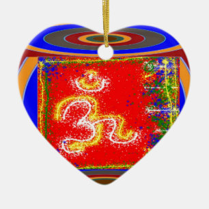 MANTRA Shakti: Passion Dedication Power Peace Ceramic Tree Decoration