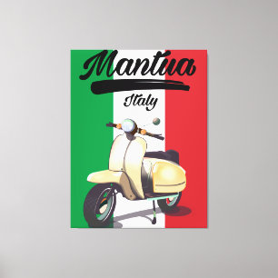 Mantua Italy travel poster Canvas Print