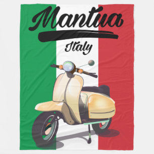 Mantua Italy travel poster Fleece Blanket