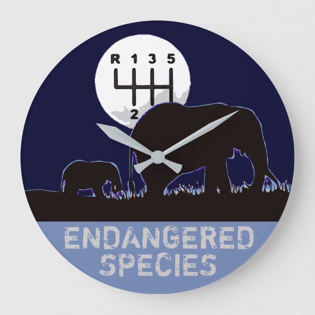 MANUAL - Endangered Large Clock (Front)
