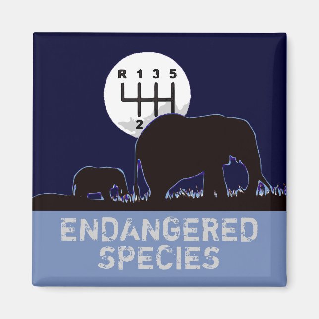 MANUAL - Endangered Species Magnet (Front)