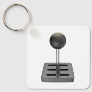 Manual gear stick key ring