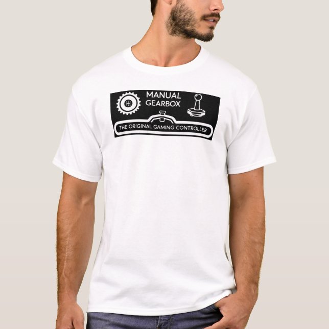 Manual Gearbox The Original Gaming Controller T-Shirt (Front)