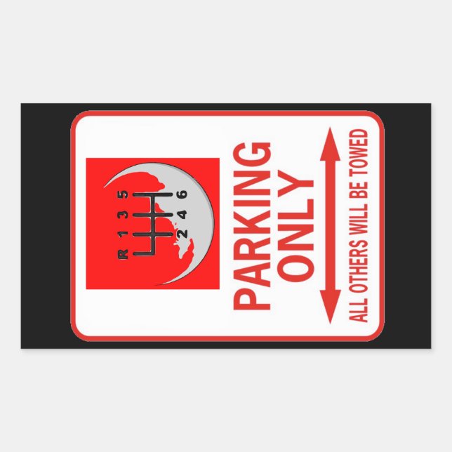 MANUAL ONLY RECTANGULAR STICKER (Front)