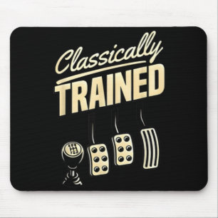 Manual Stick Humour Clically Trained Manual Car Mouse Mat