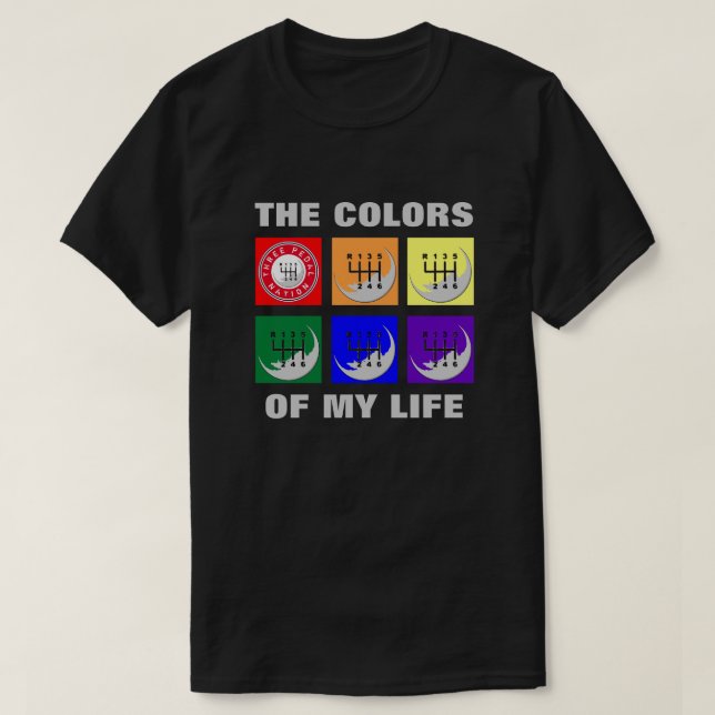 MANUAL Transmission - COLORS T-Shirt (Design Front)