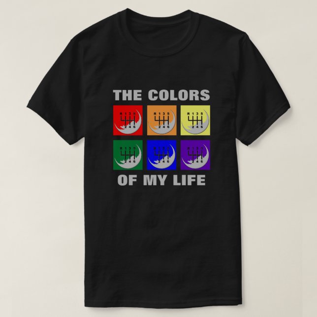 MANUAL Transmission - COLORS T-Shirt (Design Front)