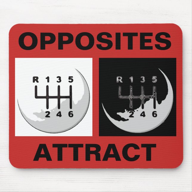 MANUAL Transmission - OPPOSITES ATTRACT Mouse Mat (Front)