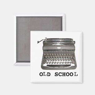 Manual Typewriter "Old School" Magnet