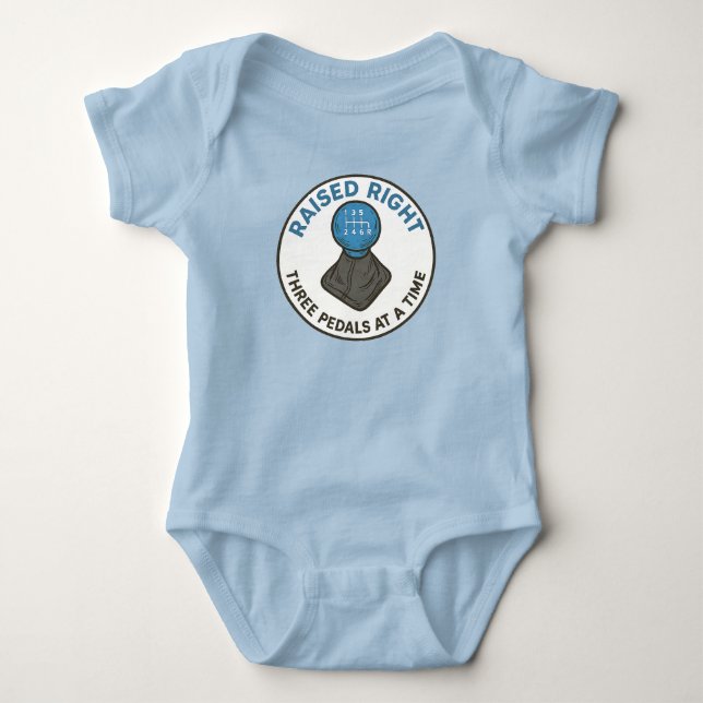 Manual Upgringing Baby Bodysuit (Front)