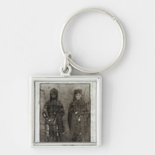 Manuel I Comnenus  and Empress Maria of Antioch Key Ring