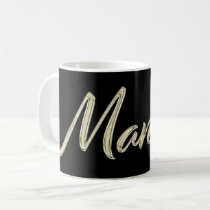 Manuel name whitegold Tasse Teetasse Kaffeetasse Coffee Mug