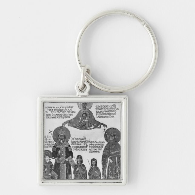 Manuel Palaeologus protected by Virgin Mary Key Ring (Front)