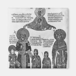 Manuel Palaeologus protected by Virgin Mary Magnet