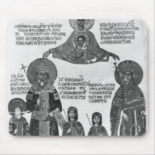 Manuel Palaeologus protected by Virgin Mary Mouse Mat