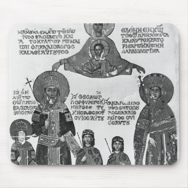 Manuel Palaeologus protected by Virgin Mary Mouse Mat (Front)